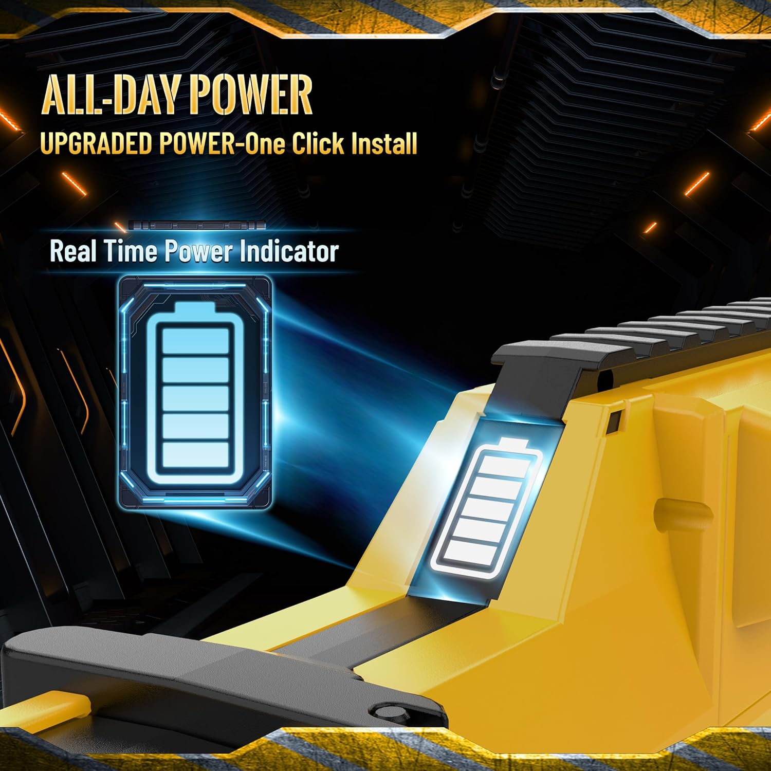 Modular battery with indicator